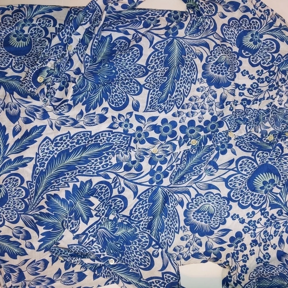 J. Crew Floral Cotton Tunic 2